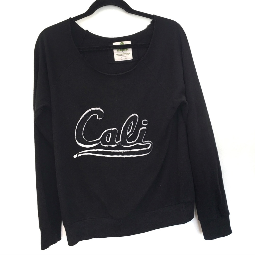 [GREEN SLEEVED] Distressed Cali Sewn Long Sleeve L